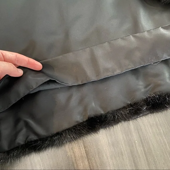 🌟HostPick🌟Real mink fur vintage coat - black - early 90s - Picture 14 of 17